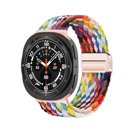 �i�C�����u���X���b�g�҂ݍ��݃X�g���b�v�A�ɓK������Samsung Galaxy Watch 8 40mm /44mm/ 8 Classic 46mm�ɓK��(Rainbow,For Galaxy Watch 8 44mm)