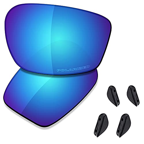 Saucer Lentes Y Almohadillas Nasales De Repuesto Premium Para Gafas De Sol Oakley Chainlink Oo9247 De Alta Defensa, Color Azul Glaciar Polarizado Saucer Lentes Y Almohadillas Nasales De Repuesto Premium Para Gafas De Sol Oakley Chainlink Oo9247 De Alta Defensa, Color Azul Glaciar Polarizado