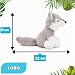 Imagen de Zappi Co Juguete de Peluche 100% Reciclado de Lobo  Colección de Animales ecológicos