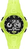 Puma PUMA P5041 Uhr Herrenuhr Plastik Kunststoff 10bar Digital Datum Licht Alarm gelb