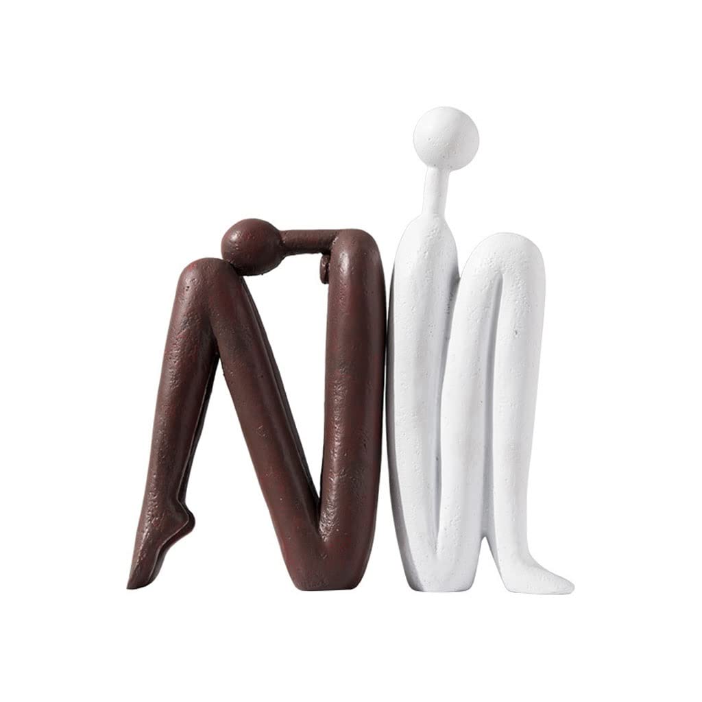 Serre-Livres Figurines Géométriques en Lot de 2 pour étagères de Bureau