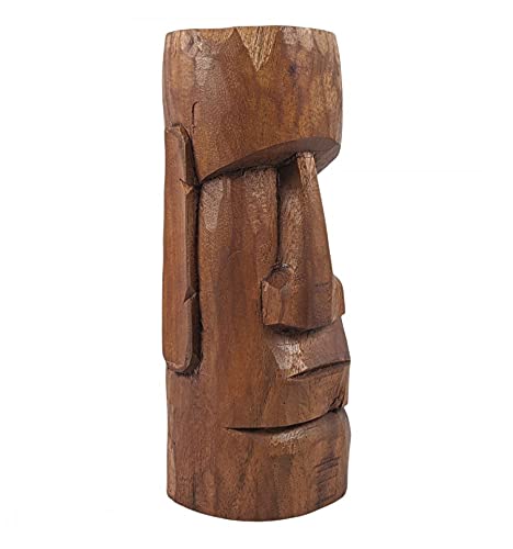 Coco Papaya Statue Moai 20cm en Bois de Suar
