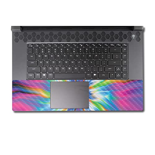 Image of MightySkins Carbon Fiber Skin Compatible with Alienware M17 R5 (2022) Full Wrap Kit - Prismatic Vortex | Protective, Durable Textured Carbon Fiber Finish | Easy to Apply | Made in The USA