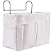 TOTUOKEY Nachttisch-Hängeaufbewahrung Betttaschen Körbe Schlafsaal Bett Organizer Caddy Desktop Storage Rack für Home Office Schule Wohnheim Zimmer Etagenbett (weiß)