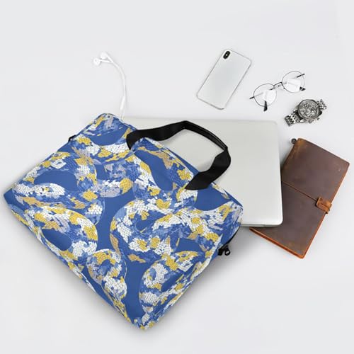 Maletín para Laptop 15.6" Azul con Estampado y Asa miniatura 7
