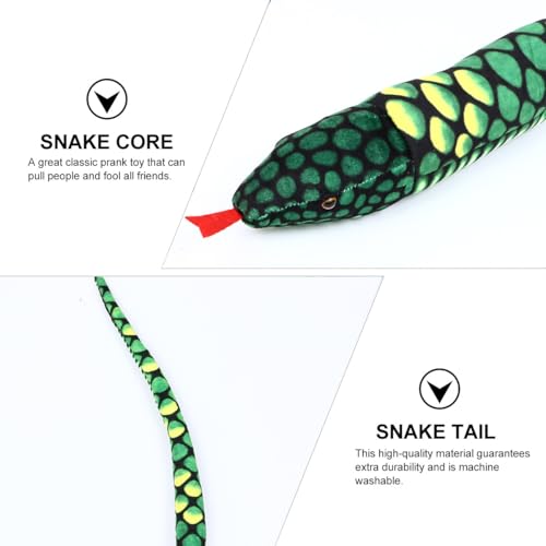 Peluche serpent réaliste SUPVOX douce pour décoration et blagues - 3