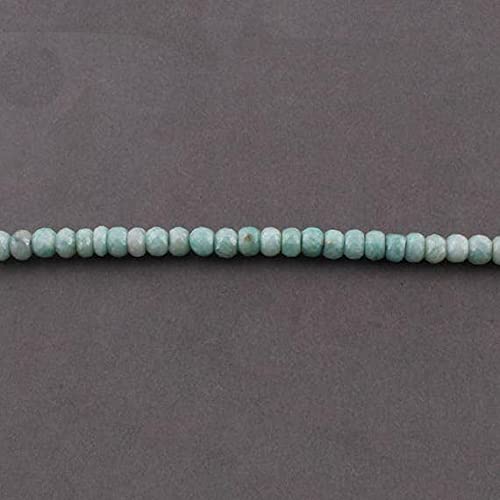 Amazonite roundel beads fil de perles naturelles 8mm pour bijoux d'ancrage spirituel