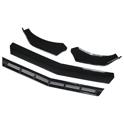 Autotrends 2022 Black New 3pcs Car Universal Front Bumper Spoiler Lip Chin Up Body Kit Splitter