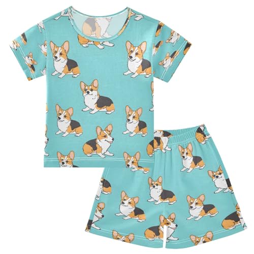 senya Short Sleeve Pajamas Sets Summer Cotton Sleepwear Different Posts Corgis