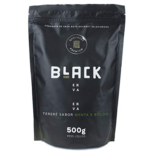 ERVA MATE PARA TERERÉ BLACK ERVA SABOR MENTA E BOLDO