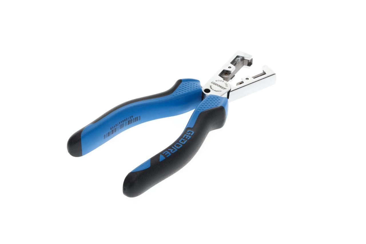 GEDORE Pinza Spellafili Automatica, Regolabile per Fili da 0.5-5.0 mm², Pinza Spellafili Regolabile, Acciaio Temprato a Olio e Bonificato, 8099-160 JC