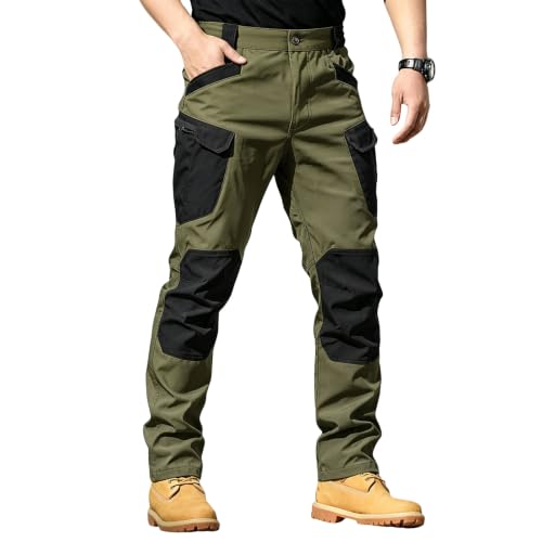 Tactical Cargo Pants for Men Ripstop Construction Waterproof Hiking Pants - image 1