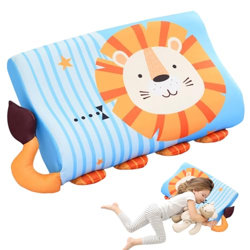 Roinaid Atmungsaktives Kinder Bett Kissen, Weicher Gedächtnis Schaum Bequeme Baumwolle Kinderkopfkissen Atmungsaktives Kinder Bett Kisse 46 X 26 X...