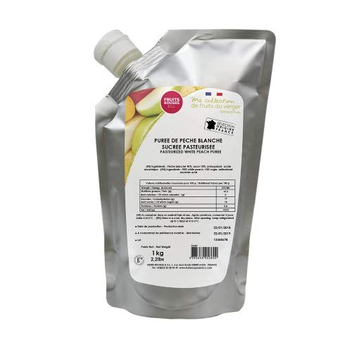 Fruits Rouges & Co Purée de fruits - Pêche Blanche de France 1kg Cover