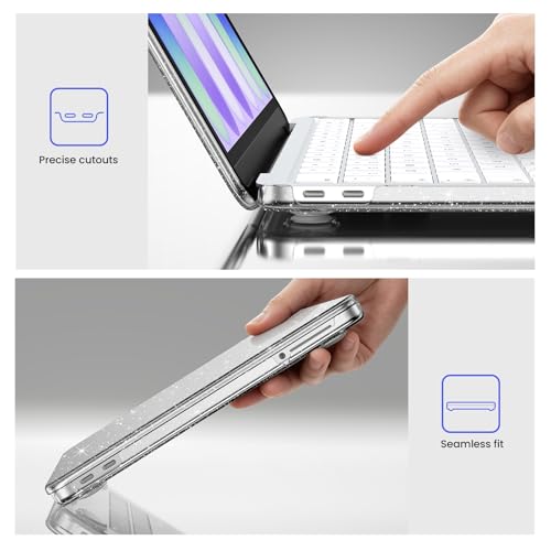 Image of BlueSwan Case for MacBook Neo Cover 13 inch 2026 A3404 Glitter Hard Shell