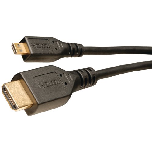 Tripp Lite HDMI to Micro HDMI Cable with Ethernet, Digital Video with Audio Adapter (M/M) 3-ft. (P570-003-MICRO),Black