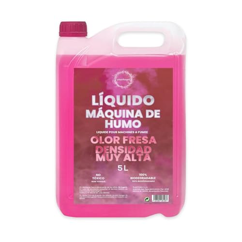 Plantawa Liquide Machine à Fumée 5 Litres : Densité Très Haute Odeur Fraise, Machine à Fumée,...