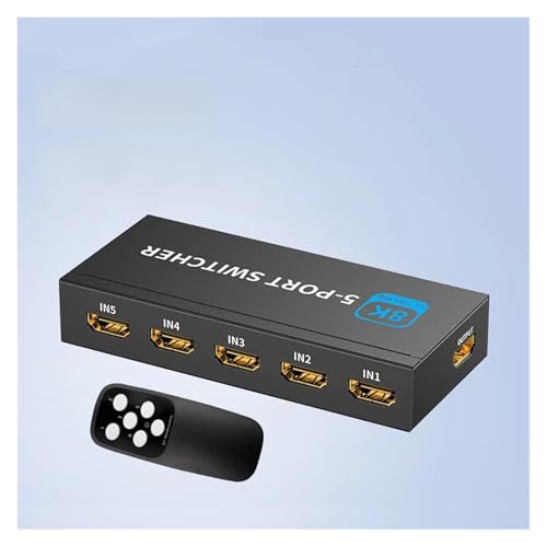 Convertidor Digital, Conmutador 4K 144Hz HDR 3D Divisor de vídeo 3/4/5 Entradas 1 Salida