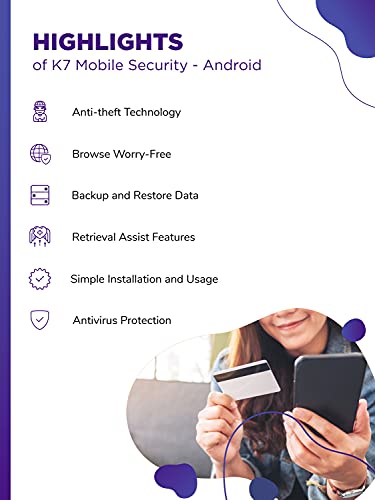 image for K7 Security K7 Mobile Security for Android Mobile Antivirus 2023|1 Use
