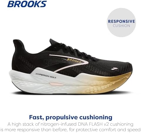 Brooks Tênis de corrida masculino Hyperion Max 2 Neutral, Preto