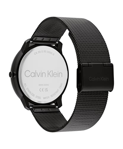 Image of Calvin Klein Women's CK Iconic - 35mm 2H Quartz Watch - Stainless Steel Mesh Bracelet - Water Resistance 30 Meters - Premium Fashion Timepiece for Everyday Style - Gift for Her