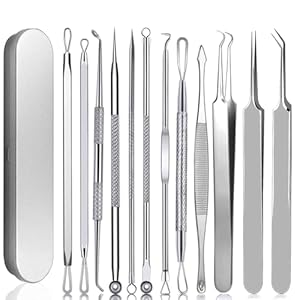 YMCCOOL Mitesserentferner Werkzeugset, 12 Stück