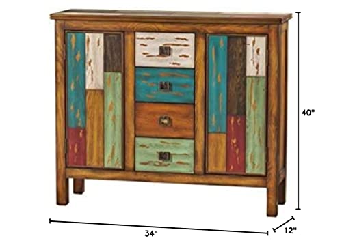 Christopher Knight Home Everest 4 Drawer 2 Door Cabinet, Multicolor #TOP2