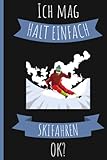 Ich Mag Halt Einfach Skifahren Ok?: Notizbuch für Skifahren Liebhaber | Lustiges Notizbuch Perfektes Geschenk für Skifahren | 6 x 9 Zoll, 110 Seiten
