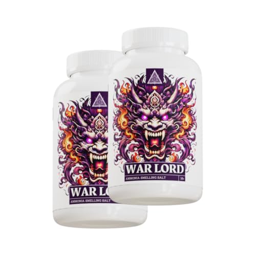 Image of Chamberofgods Warlord Ammonia Smelling Salt for Powerlifting & Strength athletes | Crystal formula for heavy lifts (Pack of 2)