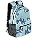 Sac à dos de voyage léger et imperméable avec motif requin de dessin animé pour homme et femme, multicolore, L