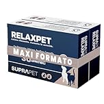 Suprapet Relax Calmante per Cani e Gatti 30 compresse - Rilassante Naturale Contro Stress e Paura con L-Triptofano, Vitamine B, Valeriana, Passiflora, Biancospino, Zenzero (30 unità (Confezione da 2))