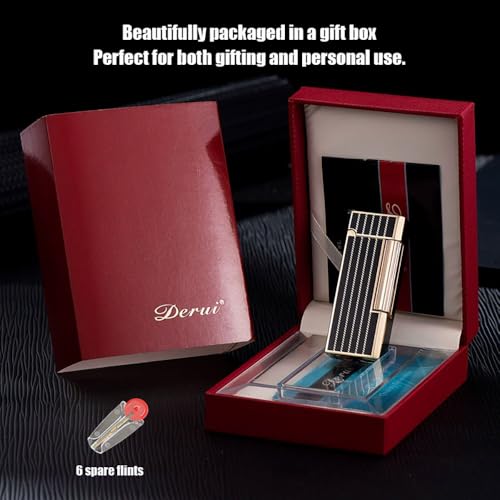 Encendedor Clásico Recargable de Butano Rojo miniatura 3