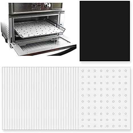 Parchment Paper Sheets for Toaster Oven Air Fryer 9 x 11 Compatible with Gowise, Cuisinart, Black Decker, Emeril Lagasse, Breville + More, Perforated Non-Stick Paper Liners for Cooking on Oven Rack