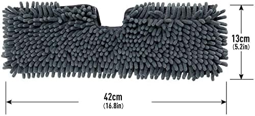 Miniatura 6 de Masthome Trapeador plano de microfibra y 3 paquetes de repuestos de trapeador mopa húmeda y seca para limpieza de suelos de azulejos de mármol de