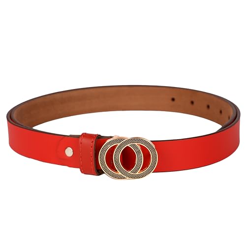 Image of Genuine Leather Ladies Belt for Women | Casual Designer Belt for Jeans-Shorts-Dresses with Western Durable Buckle - LD001