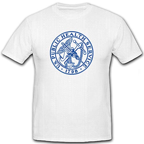 T-shirt US Public Health Service 1798 blanc grande taille XXXXXL
