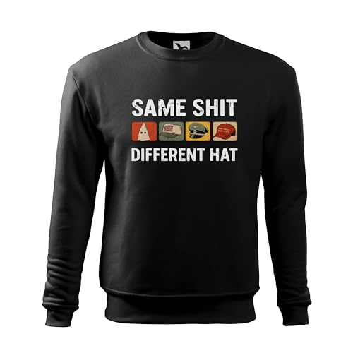 Makdi Trend Retro Same Shit Different Hat Sweat Noir Unisex Size M