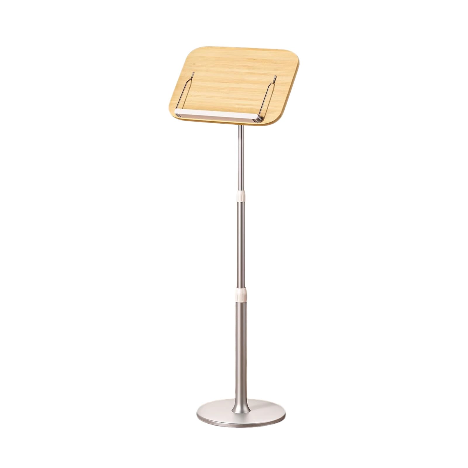 Genérico Estantería de Lectura de pie con Soporte en voladizo, estantería de Lectura de pie, estantería de Lectura de pie, estantería Perezosa, Altura Ajustable en 3 Posiciones, Soporte de Lectura, á