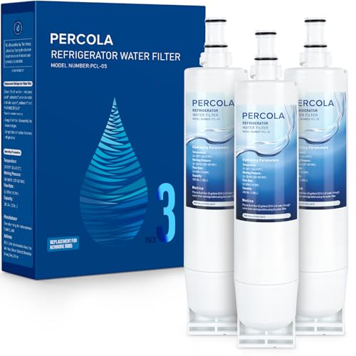 PERCOLA 9085 Water Filter Replacement for Kenmore 46-9085 9085 4609085 46-90102 90102 4690102 46-9902 46-9908 9908 (3 Pack)
