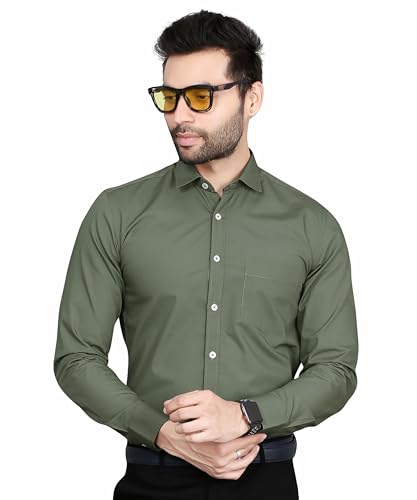 Image of FIFTH ANFOLD Men's Solid Slim Fit Shirt