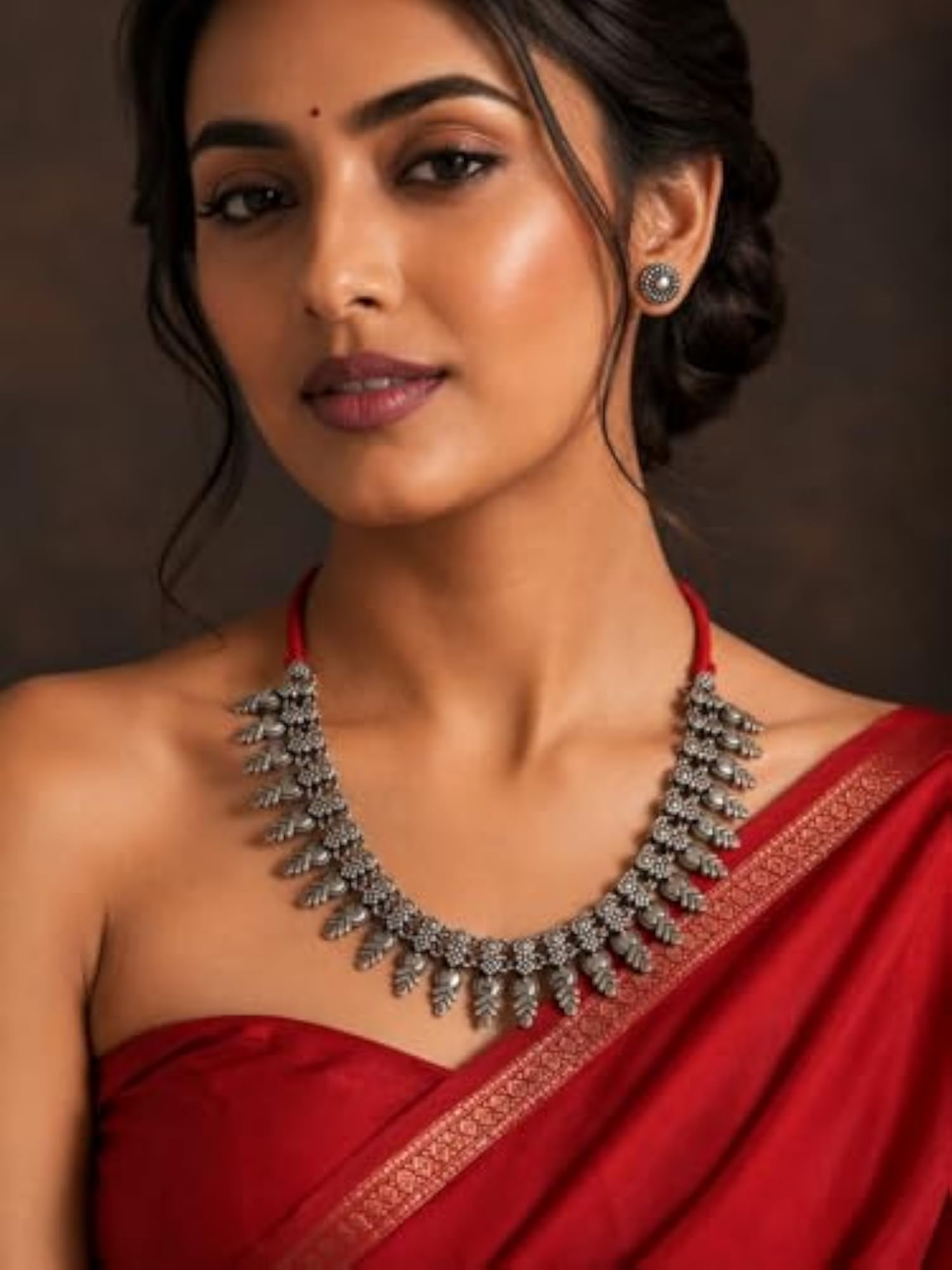 Red Thread Necklace for Women