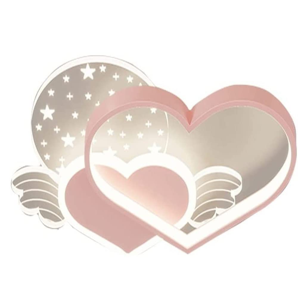 Luces de techo inteligentes de corazón doble para iluminación de dormitorios WQHPLMD 5
