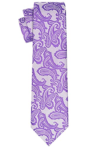 Image of KissTies Mens Paisley Tie And Pocket Square Necktie Sets