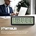 Countables - Large LCD Digital Countdown Clock - Up to 999 Days - Countdown and Retirement Timer, Count Down Clock for Retirement, Big Display Large Digital Timer for All Events (Black)