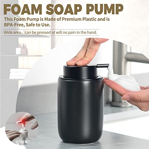 image for Umlaca foaming soap Dispenser Ceramic for Dish Soap,Hand Soap,Lotion f