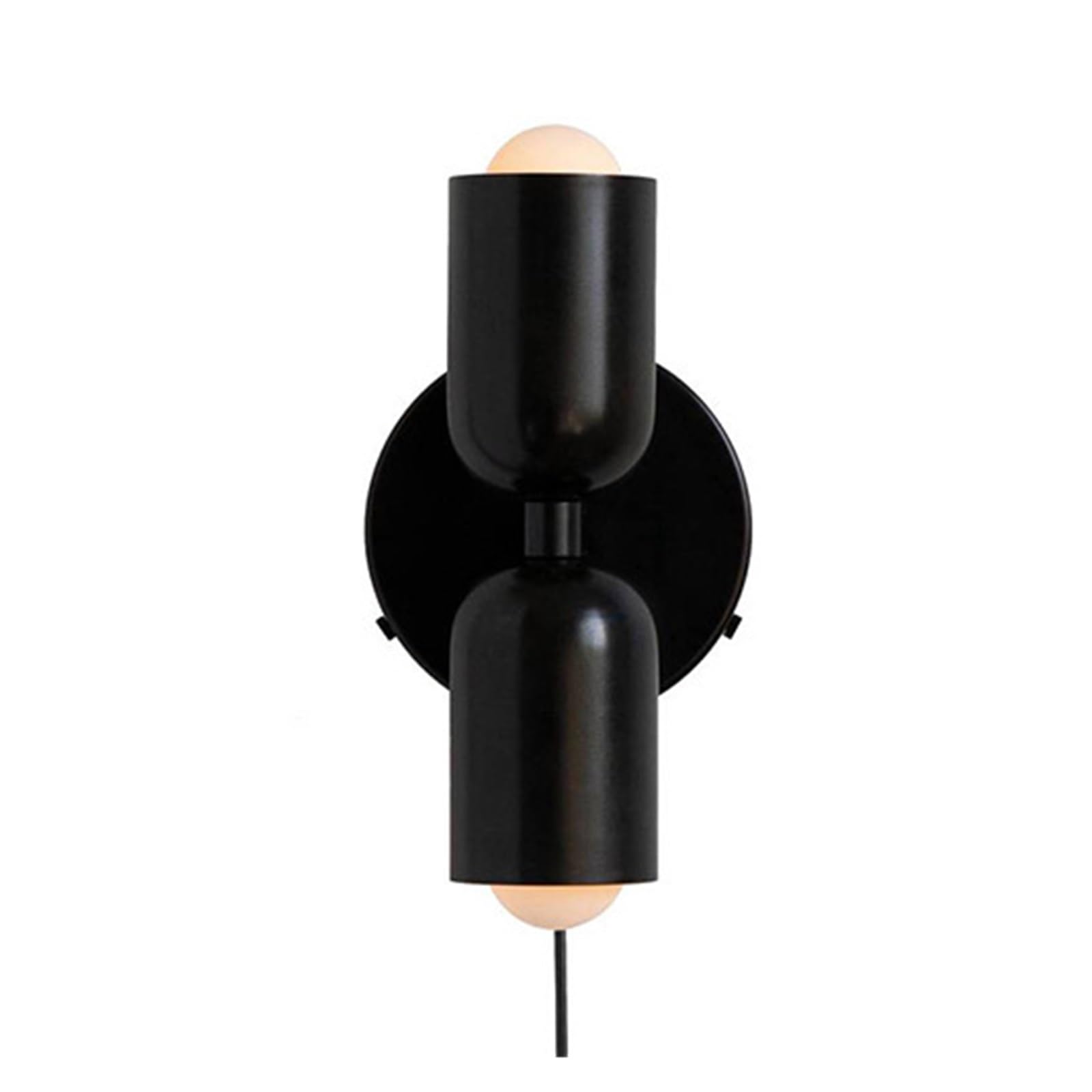 GDBAGKDQK Light Modern Simple Color Macaron Colorful Living Room Dining Bedroom Bedside Wall Lamp Creative Homestay Nordic Bright Lights(Three Color dimming,A Black)