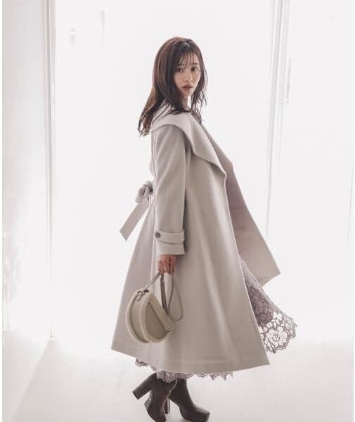 Amazon | [プロポーションボディドレッシング] ガウンロングコート