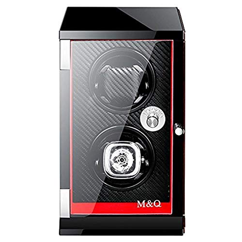 Cajas de relojes automáticos dobles con estuche silencioso en negro