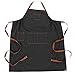 Chef Works Unisex Memphis Chefs Bib Apron, Black, One Size