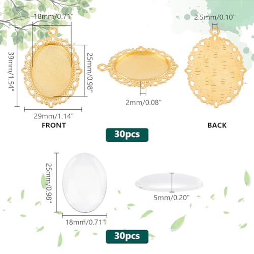 Kit de pendentif en acier inoxydable 304 PH PandaHall contre les allergies et bijoux ternis - 2